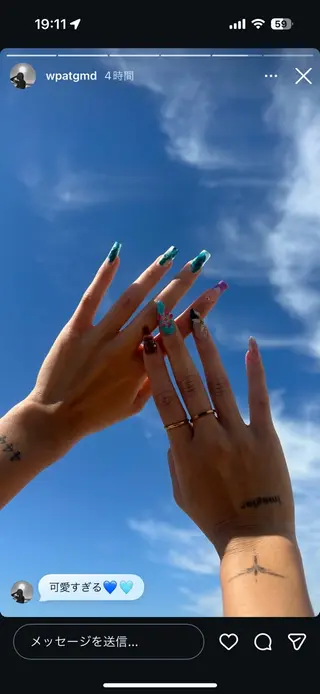 ネイル 海外ネイル u4me🦄💜のネイルデザイン