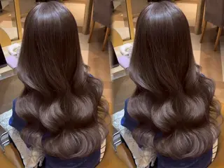 ロング 透明感カラー/ ダブルカラー/まなやのヘアスタイル