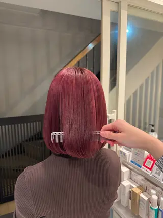 ミディアム カラー 🧸艶髪ハイトーン 🍪chan🍯のヘアスタイル