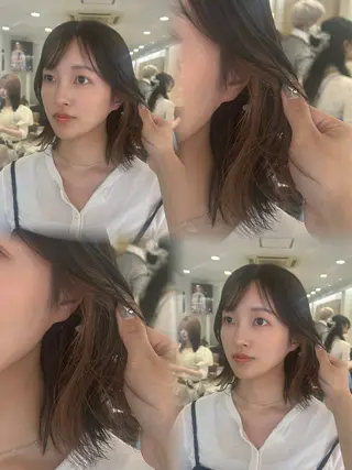 ミディアム カラー 🫧透明感カラー/ 黒木彩未🫧のヘアスタイル