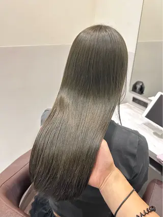 セミロング カラー 矢野 晃平のヘアスタイル