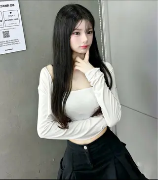 ロング カラー パーマ ヘアアレンジ メンズ 上品＆韓国風 🥀海心🥀のヘアスタイル