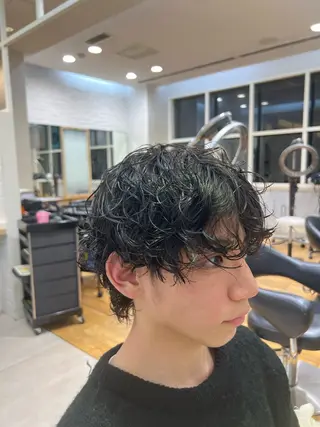 ショート パーマ メンズ 🇺🇸サーフカール 🇺🇸ケンシロウのヘアスタイル