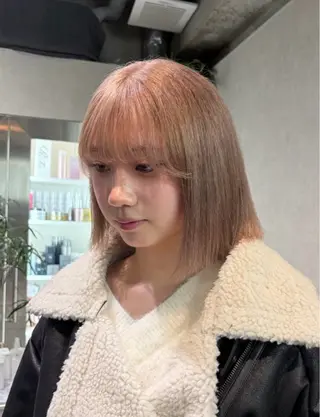 ミディアム カラー 透明感カラー🫧🎀 まりなのヘアスタイル