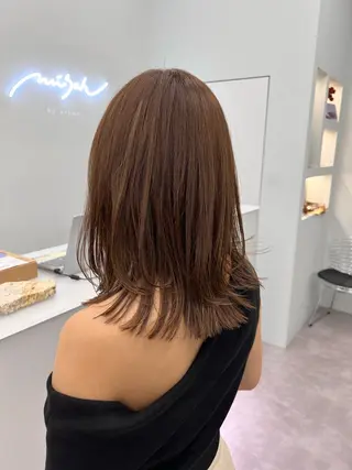 ミディアム 名駅🦢大人艶カラー 🪽カミヤアカネのヘアスタイル