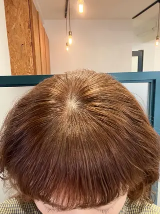 ミディアム カラー 暖色/パーマ 🌼クニトウメイのヘアスタイル