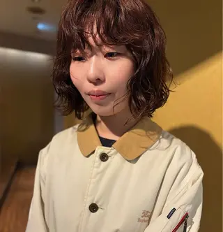 ショート パーマ 辻 那美樹/似合わせ ヘア/髪質改善のヘアスタイル
