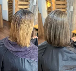 ミディアム カラー Luzir⭐︎ GEN⭐︎のヘアスタイル