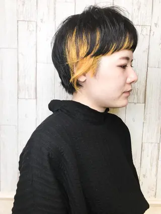 ショート カラー デザインカラー🎨 下北沢 / 磯部のヘアスタイル