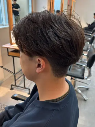 パーマ メンズ 保立/フェザーパーマ /メンズカット千葉のヘアスタイル