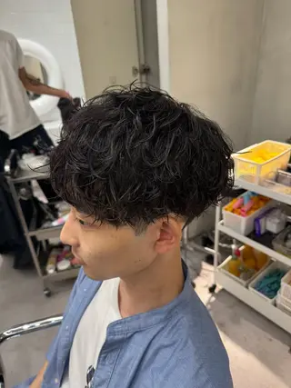 パーマ メンズ ブリーチ/パーマ特化 片平和寿のヘアスタイル