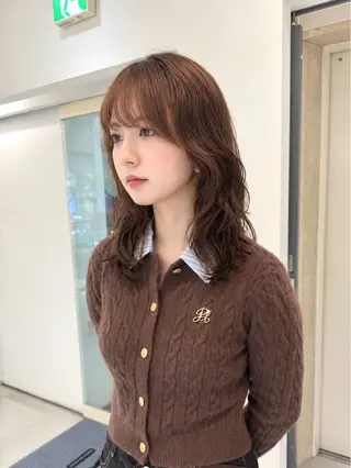 ミディアム パーマ 🌀デジタルパーマ ボブ　萩原　龍のヘアスタイル