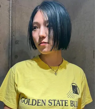 ショート カラー パーマ ヘアアレンジ メンズ キッズ デザインパーマ メンズカット 郁美のヘアスタイル