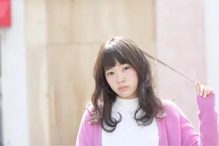 セミロング ロング カラー パーマ yoshi ☆のヘアスタイル