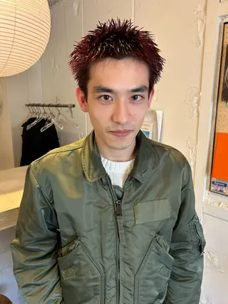 ショート カラー メンズ 村上雅人 ナチュラルモードのヘアスタイル