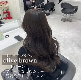 カラー 🤍ブリーチなし ブラウンhimi🤍のヘアスタイル