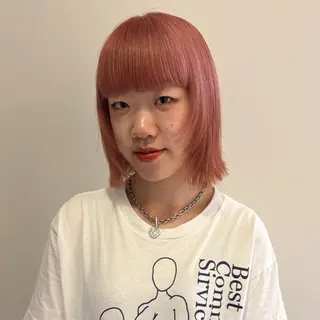 ショート カラー 似合わせデザイン໒꒱ rioのヘアスタイル
