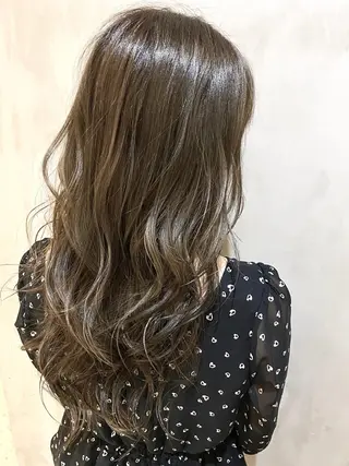 ロング カラー ヘアアレンジ ネイル マツエク・マツパ 夜23時まで予約🉑 reverieあきらのヘアスタイル