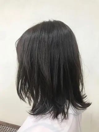 ミディアム 竹内 結希のヘアスタイル