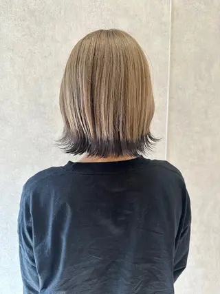 ミディアム 艶カラー/ショート ボブ/TOSHIKIのヘアスタイル