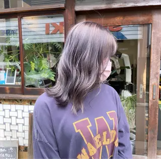 セミロング カラー ヘアアレンジ Hikari /京都駅美容室のヘアスタイル