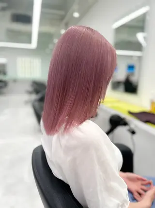 セミロング カラー ヘアアレンジ 透明感/艶髪/💖 トレンドスタイル💖のヘアスタイル