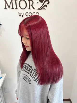 ロング 松本 菜那のヘアスタイル