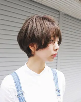ショート カラー ハイトーン/レイヤー /ウルフ⭐️永田⭐️のヘアスタイル