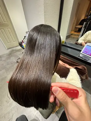 セミロング ✨似合わせボブ✨ 縮毛矯正のヘアスタイル