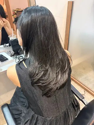 セミロング カラー 中目黒🌼 🌼ハナのヘアスタイル