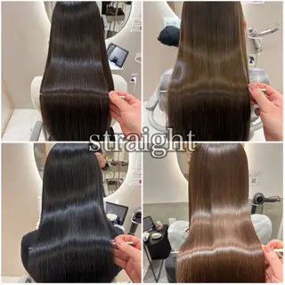 セミロング カラー 【ブリーチ矯正◎】 【髪質改善矯正】のヘアスタイル