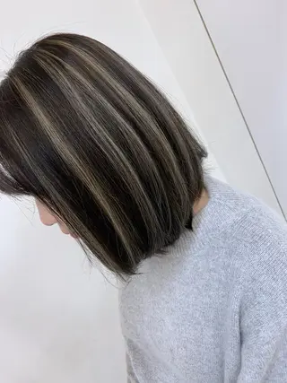 ミディアム 穐田 司樹のヘアスタイル