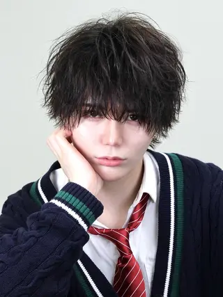 パーマ 角戸 嵐のヘアスタイル