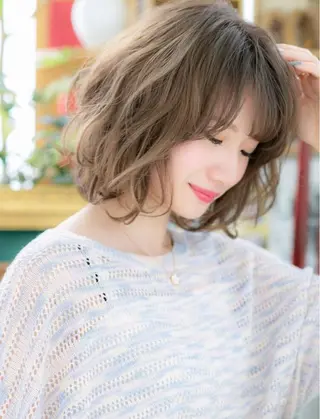 ミディアム カラー パーマ 🍀鶴貝 幸哉🍀のヘアスタイル