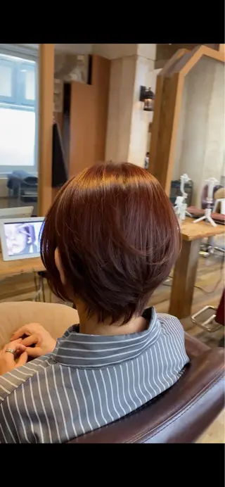 ショート 似合わせカットカラー 望月一生のヘアスタイル
