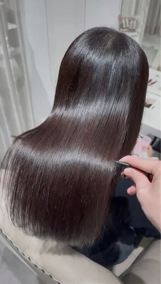 セミロング 福山髪質改善| 三宅星哉のヘアスタイル
