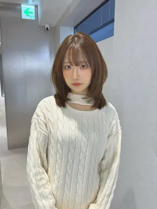 ミディアム カラー 矢野 晃平のヘアスタイル