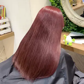 ロング カラー 横浜パーマ🌐ボブ✨ 暖色カラーもえかのヘアスタイル