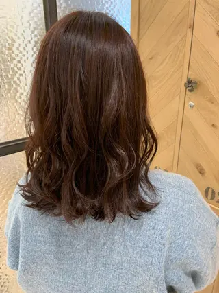 ミディアム カラー KAORI/ 髪質改善ストレートのヘアスタイル