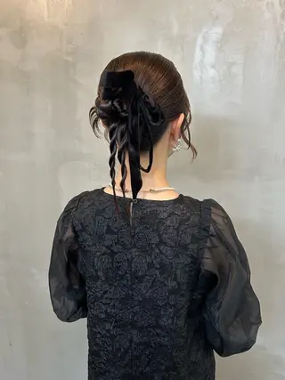 セミロング ヘアアレンジ umu. :)chisakiのヘアスタイル