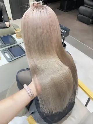 ミディアム 縮毛矯正 特化アツシのヘアスタイル