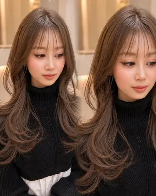 ロング カラー Akane レイヤー/艶カラーのヘアスタイル