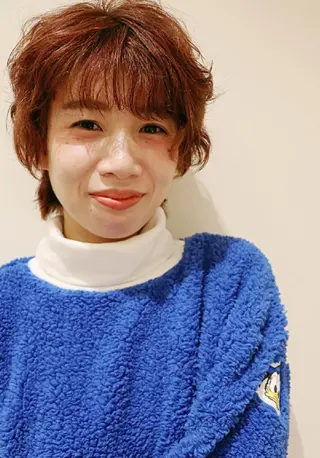 カラー ショート パーマ 徳永 博志のヘアスタイル