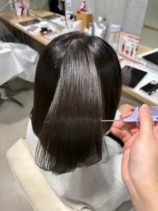 ミディアム さくらこ/オリーブ カラー/カラーモデルのヘアスタイル