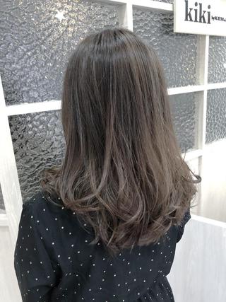 セミロング 植田 敬太のヘアスタイル