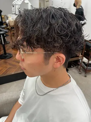 パーマ メンズ 🍐シャドウパーマ メンズ特化/守岡🍐のヘアスタイル