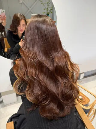 ロング 野中 久美子のヘアスタイル