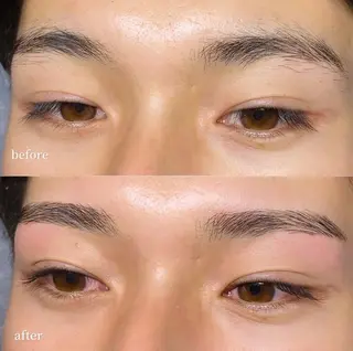 メンズ マツエク・マツパ まつ毛/眉毛/WAX 🌱半個室サロン結のマツエク・マツパデザイン