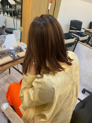ミディアム カラー 美髪/透明感カラー reikoのヘアスタイル