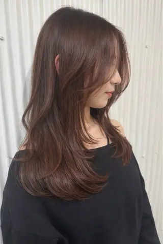 ロング 山﨑 心優のヘアスタイル